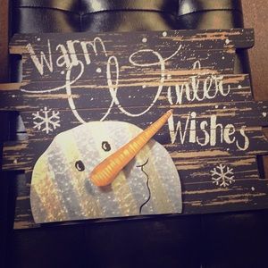 Rustic winter decor